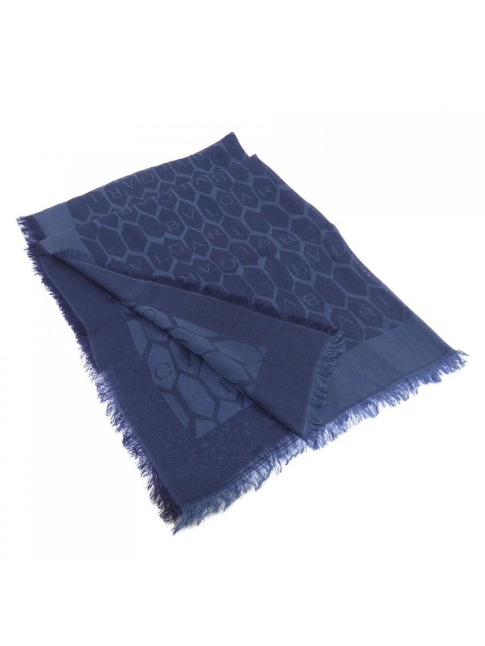 Bvlgari Stole Scarf Navy